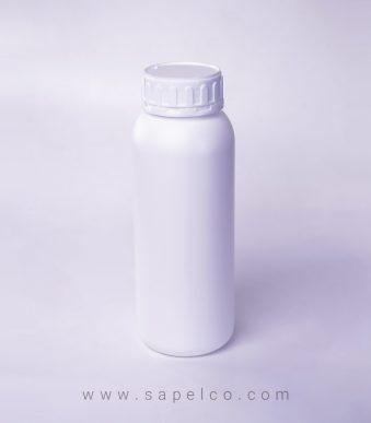بطری 1 لیتری دهانه گشاد به همراه درب استوانه ای پلاستیکی