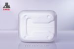 خرید گالن 20 لیتری پلاستیکی سفید دکمه دار مستقیما از شرکت تولید کننده ظروف پلاستیکی