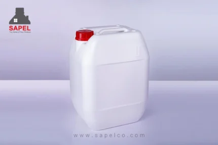 خرید گالن 20 لیتری دکمه دار مکعبی با درب ونت دار در رنگ های مختلف