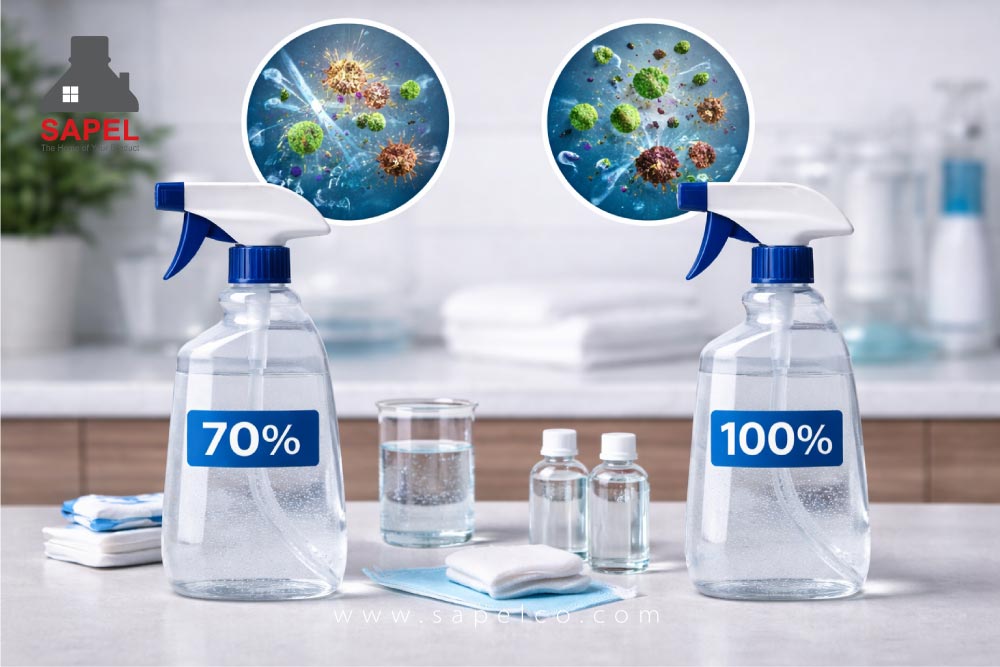 چرا الکل ۷۰ درصد در نابودی میکروب‌ها از الکل ۱۰۰ درصد موثرتر است؟